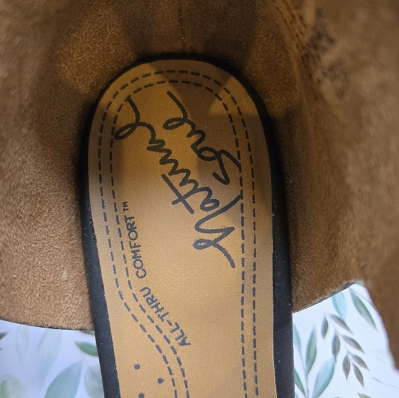 Women’s Black Daya Natural Soul Faux Leather Shootie Wedge Sandal Size 8.5 - Picture 4 of 8